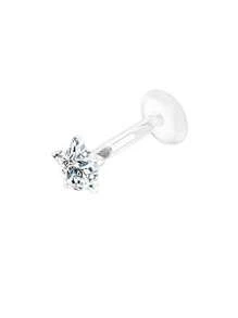 BESTEEL 1 pieza Pendiente de cartílago de hélix frontal, trágus de 16G con rosca interna, anillo Monroe para el labio de 8MM, joyería de piercing corporal