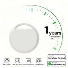 RSH AirTags مجموعة 4 قطع من جهاز إيجاد المفاتيح، وسم ذكي يعمل مع تطبيق "Find My"(فقط لنظام iOS)، وسم ذكي مصغر لمنع فقدان المفاتيح والحقائب والحقائب والدراجات والحيوانات الأليفة(ليس للأندرويد)