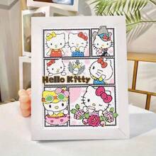 Sanrio Diamond Painting Kuromi, Peace And Happiness Cartoon Puzzle, Handmade DIY Gift, Gift Frame