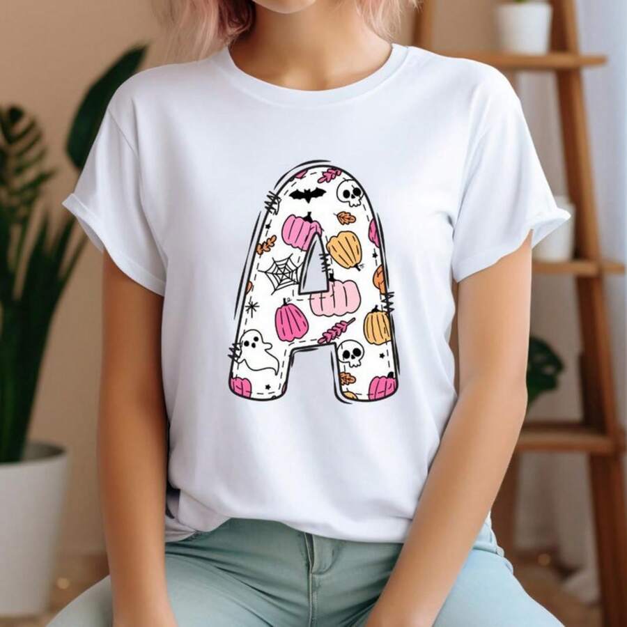 Halloween Alphabet, Spooky Alphabet, Halloween Letters, Halloween Day Font, Halloween Doodle, Digital File - 白色 - 查看 1