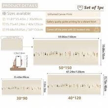 1 件，帆布挂画，Lakelz 装饰极简主义抽象油画艺术印刷品，油画效果，现代艺术装饰经典风格，大型横向墙壁艺术，适用于客厅、卧室、餐厅、教室、室内和室外使用礼物生日毕业 - 彩色 - 查看 4