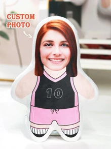 1 件可定制脸部照片、卡通、趣味图案、身体印花篮球表情运动设计涤纶（涤纶）不对称钥匙扣、日常手提包吊坠、钥匙扣、服装配饰、情人节礼物、家庭聚会、节日、周年纪念礼物、红色钥匙扣 - 紅色 - 查看 4