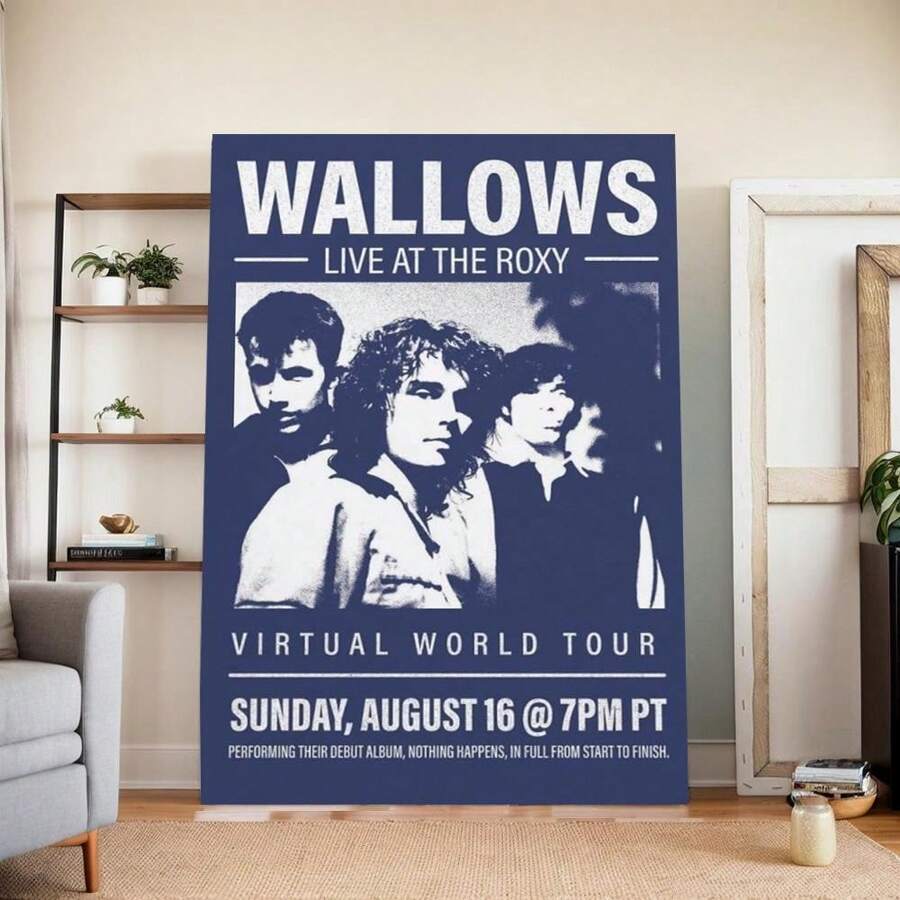 FramedYNTNDYGV Wallows Poster Rock Music Vintage Band Poster Decorative Painting Canvas Wall Posters And Art Picture Print Modern Family Bedroom Decor Posters - Canvas Painting - View 1