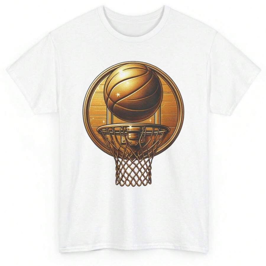 Vintage Artistic Basketball T-Shirt - Basketball Player Sports Men Women Tee