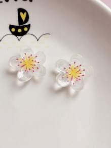 6 peças de ímãs de geladeira com padrão de flor de cristal transparente - 3D estéreo, opções multicoloridas (branco, rosa, roxo, etc.), ímãs fofos ideais para decoração de Páscoa, escritório, cozinha, quadro branco, armário de armazenamento, máquina de lavar louça, decoração de casa, presente de dia dos namorados