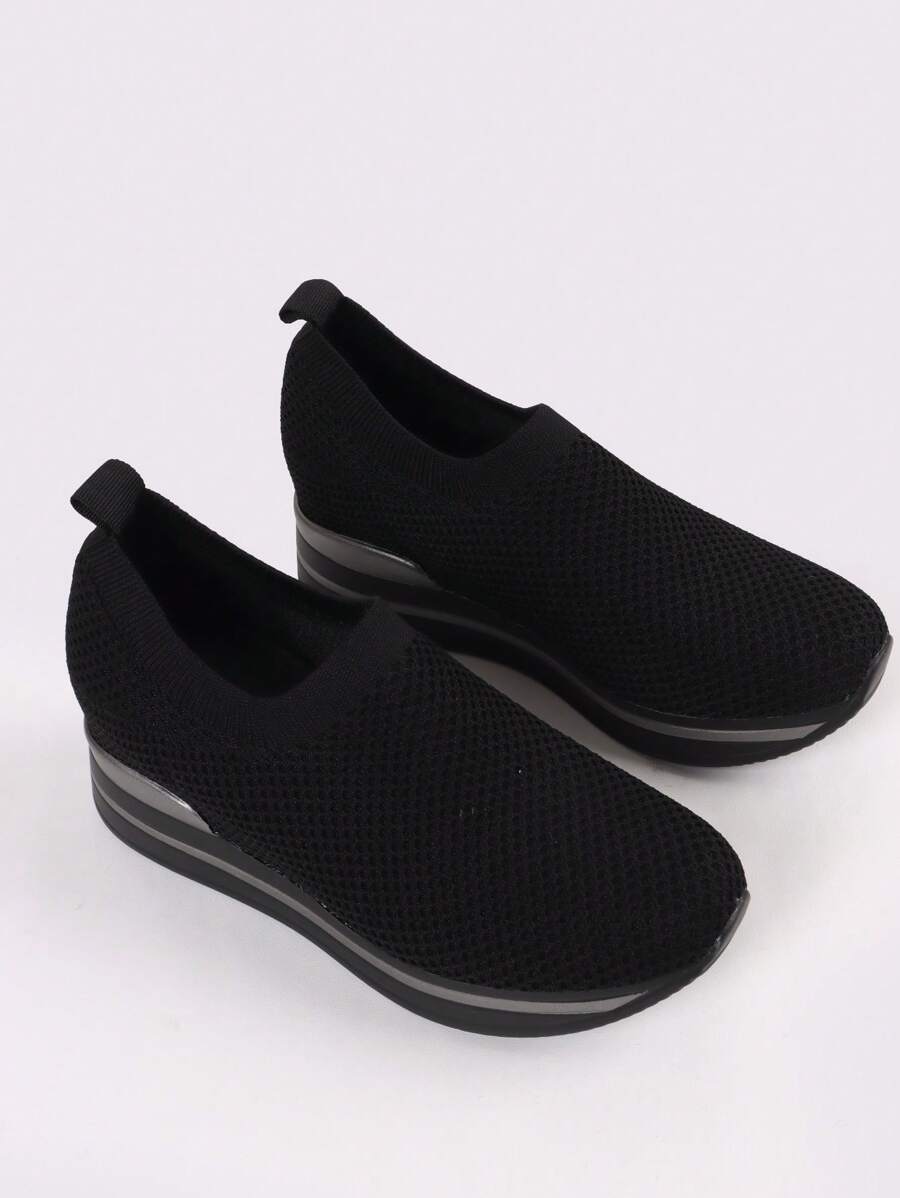 Extremely Comfortable Socks Shoes, Slightly Elevated Inside - Black - View 1
