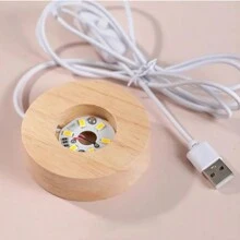 6CM NIGHT LIGHT BALL WITH USB CABLE - Astronaut and Planet - View 3