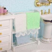 6pcs Mini Towels In Assorted Colors, Mini Colorful Towels, Miniature Towels, Realistic Towels, Mini Micro Towels, Decorative Ornaments, Doll House Accessories, Fabric Decor, Pretend Play Props Gifts Birthday Graduation