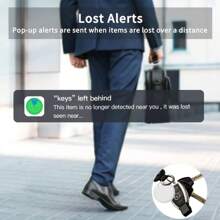 RSH AirTags مجموعة 4 قطع من جهاز إيجاد المفاتيح، وسم ذكي يعمل مع تطبيق "Find My"(فقط لنظام iOS)، وسم ذكي مصغر لمنع فقدان المفاتيح والحقائب والحقائب والدراجات والحيوانات الأليفة(ليس للأندرويد)