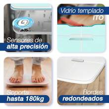 ZOMA | Báscula Digital Corporal | Báscula Corporal Inteligente con Bluetooth y WiFi | Báscula de Peso Corporal Pesa Pantalla LED | Resistente Vidrio Templado - Balanza Corporal Medición Precisa - 1 - Ver 5