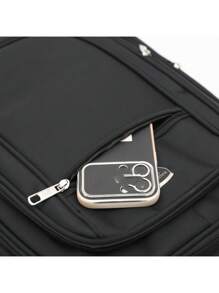 Mochila Faculdade e Trabalho com Entrada Impermeavel Reforçada Notebook Cabo de Aço Usb/Fone A2013 - Preto - Visão 6