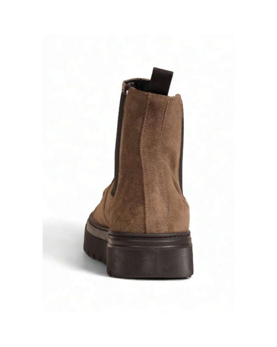 suede platform chelsea boots