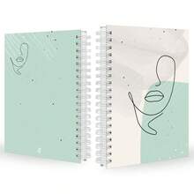 iscool Caderno Colegial Plus Capa Dura Face Linear Verde - 10 Matérias (200 folhas) - Visão 2