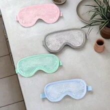 1 件/2 件可重复使用冷却眼罩，带凝胶珠，冷疗眼敷，用于放松、旅行、睡眠 - 缓解眼部疲劳，返校用品 - 彩色 - 查看 3