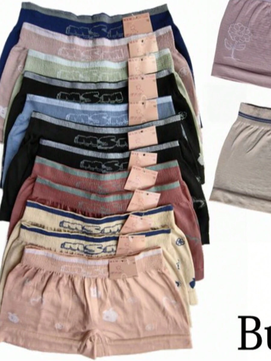 PAQUETE 12 PIEZAS BOXER PARA NIÑA - Multicolor - Ver 1