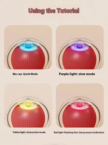 Cat Hunting Toy Set, Electric Cat Ball Toy With Lighting, Chasing & Hunting Pet Toy, USB Rechargeable, Kitten & Pet Supplies