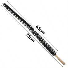 Cepillo de limpieza de radiador de 70cm/75cm, largo, delgado, plegable, cepillo de limpieza multiusos para lavadora - Negro - Ver 4