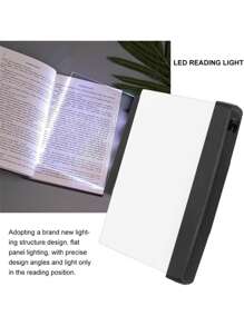 1pc Eye-Care Reading/Study Lamp, LED Flat Reading Light, Multifunctional Student Learning Non-Glare Reading Light, High Clarity Bright Whiteboard, No Flicker More Eye-Protective, Bedside/Bedroom Reading Lamp, Small Area Illumination, Won't Affect Others (3 Batteries Required, Not Included)