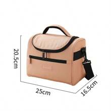 New Cooler Lunch Bags Portable Insulated Outdoor Picnic Office School Bag Shoulder Strap - 咖啡餐包 - 查看 6