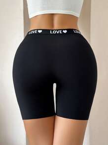 女式无缝舒适性感高腰安全短裤