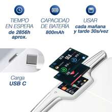 ZOMA | Báscula Digital Corporal | Báscula Corporal Inteligente con Bluetooth y WiFi | Báscula de Peso Corporal Pesa Pantalla LED | Resistente Vidrio Templado - Balanza Corporal Medición Precisa - 1 - Ver 6