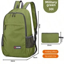 可折叠皮背包登山包超轻防水休闲运动轻便户外旅行背包大小可选皮包夏季夏包春假度假男士包包双肩包旅行必备大包春假步入春天沙滩包旅行包 - 彩色 - 查看 20