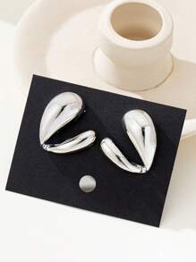 1 Paar luxuriöse europäisch-amerikanische übertriebene, feine, luxuriöse, elegante Ohrringe aus Zinklegierung in Herzform, geeignet für Partys, Geburtstage und verschiedene Anlässe, um Ihren Liebsten ein Geschenk zu machen