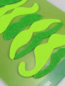 12pcs Funny Fake Mustache Costume Prop, St. Patrick's Day Costume Beard