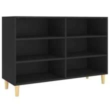 GBLY Sideboard Black 103.5x35x70 Cm Wood Material