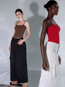 HIGHFINE Vest. Stretch Vest For Women. Vest - màu nâu - Xem 5