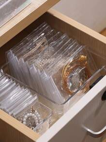 100 Peças Sacos de Jóias Transparentes de PVC com Zíper Reselável, Anti-Oxidação, Evita Manchas, Para Armazenar Brincos, Colares, Jóias, Pequenos Presentes, Bolsas de Acessórios para Festa