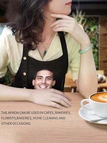 1 szt. Spersonalizowany i tekstowy fartuch, spersonalizowany i tekstowy fartuch, spersonalizowane prezenty na dzień matki dla męża, chłopaka, brata, mężczyzn, wyjątkowe prezenty urodzinowe, zabawne prezenty dla taty, mamy, prezenty na dzień ojca od córki syna, spersonalizowany idealny prezent