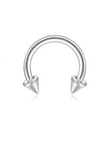 BESTEEL 1 buc inele septum 16G cercei Daith inele nas inel oțel inoxidabil CZ opal cartilaj Helix cercei tragus septum clicker piercing bijuterii