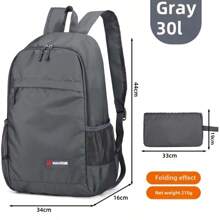 可折叠皮背包登山包超轻防水休闲运动轻便户外旅行背包大小可选皮包夏季夏包春假度假男士包包双肩包旅行必备大包春假步入春天沙滩包旅行包 - 彩色 - 查看 18