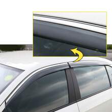 Aoyade Smoke Car Window Visors Sun Rain Guard Wind Deflectors For Chevrolet MALIBU XL 2016 2017 2018 Accessories 4PC - Transparent Black - View 7