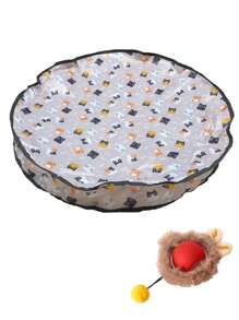 猫狩猎玩具套装，带照明的电动猫球玩具，追逐和狩猎宠物玩具，USB 可充电，小猫和宠物用品