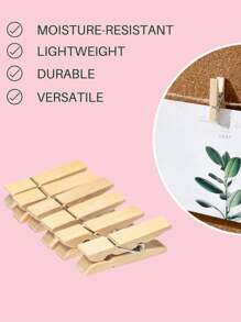 Small Clothes Pin, Mini Photo Clips, 10/50/100 PCS Mini Clothes Pins Wooden With Storage Bag, Small Clothes Pins For Photos, Crafts, Hanging Clothes, Baby Shower, Display Artwork