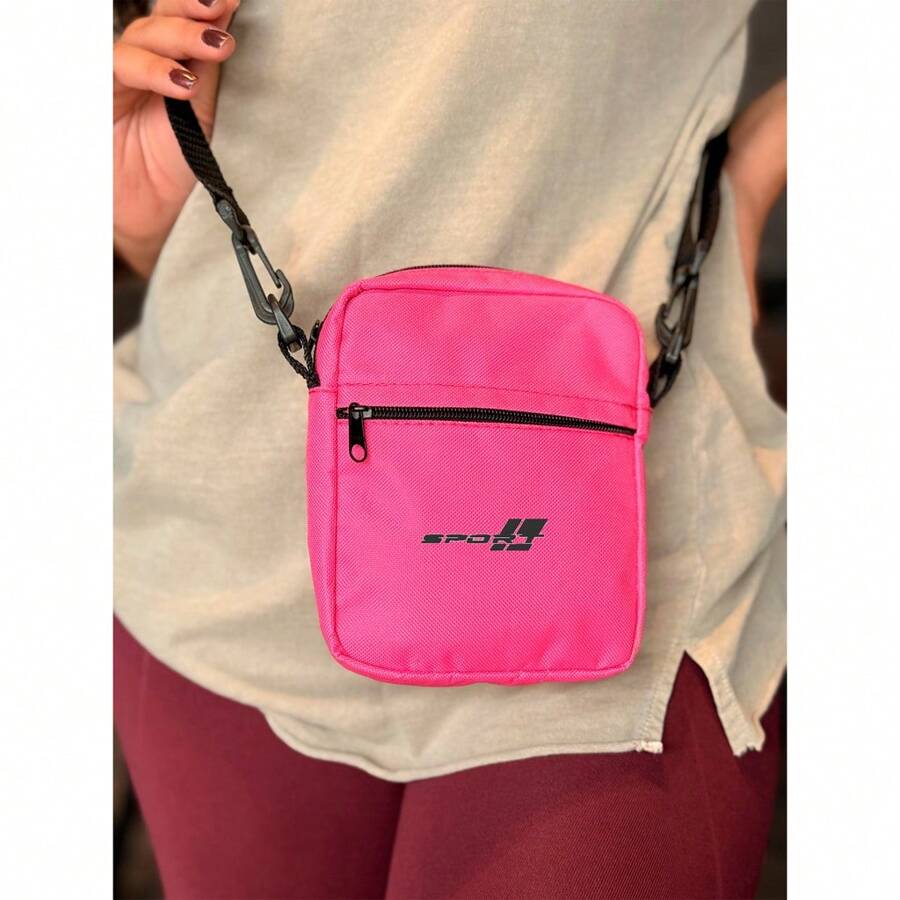 Shoulder 01- SPORT - Stilo Club Academia Trabalho Escolar Faculdade Viagem Masculino Feminino - Pink - Visão 1