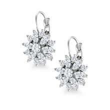 1 Pair Wedding Flower Design Earrings