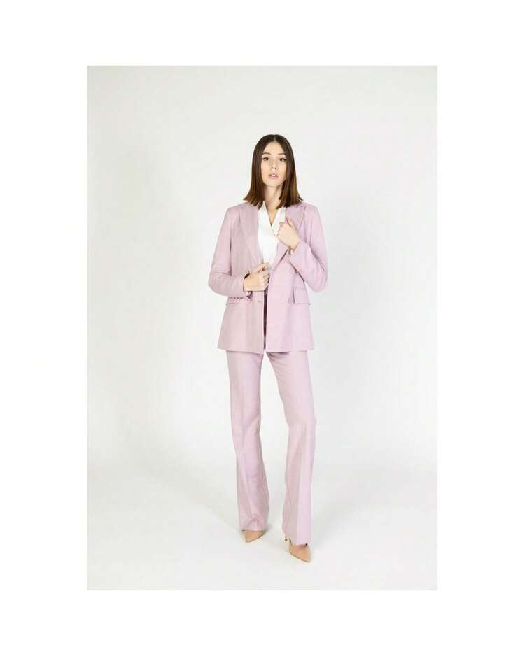 Pink Dress Pants Women Multicolor - 彩色 - 查看 5