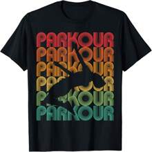 Parkour Typography Design Parcouring Freerunning Backflip T-Shirt.