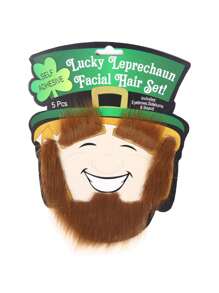 12pcs Funny Fake Mustache Costume Prop, St. Patrick's Day Costume Beard