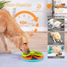 Slow Feeder Dog Bowls 3 Layers, Interactive Dog Puzzle Game, Dog Enrichment Toys, Anti-Slip Slow Eating Dog Bowl, Maze Dog Food Bowl, Anti-Choking Puzzle Feeder Dog Bowl For Dogs & Cats,Gift, Present, Celebration - Multicolor - View 7