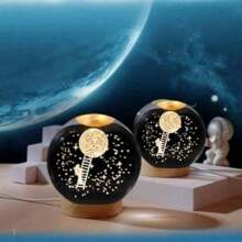 6CM NIGHT LIGHT BALL WITH USB CABLE - Astronaut With Escalera - View 2