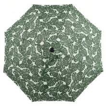 9' Monstera Palm Crank Lift And 3 Position Tilt Patio Umbrella