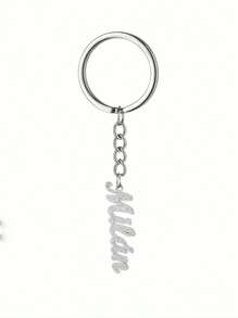 个性化不锈钢钥匙扣，闪亮字母 - 优雅时尚的女士配饰，适合背包和送礼