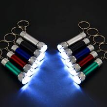 Mini LED Flashlight Keychain, Pocket Emergency Lamp, Aluminum Alloy 5-LED Torch Keyring Suitable For Outdoor Camping, Night Walking, Celebration Events - 5LED - View 11