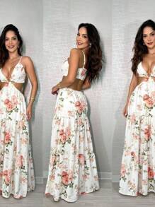 Women Dresses - 乾枯玫瑰色 - 查看 1