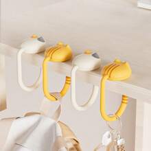 2/4/10pcs Movable Non-Punch Hook Small And Convenient Hook Hanger Wardrobe Hat Silk Scarf Hanger Cute Cat Tableside Bag Storage Rack,Wall Picture Frame,Wall Hooks Self Adhesive,Hooks,Hook,Wall Hooks,Bathroom,Towel Holder,Hooks,Wall Hooks,Hooks,Wall Hook,Door Hanger