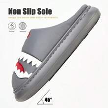 Cute Platform Men's Slippers For House Imitation Leather Furry Comfy Memory Foam Soft Couple Shoes Non-Slip Winter Warm Slippers - Black - View 5
